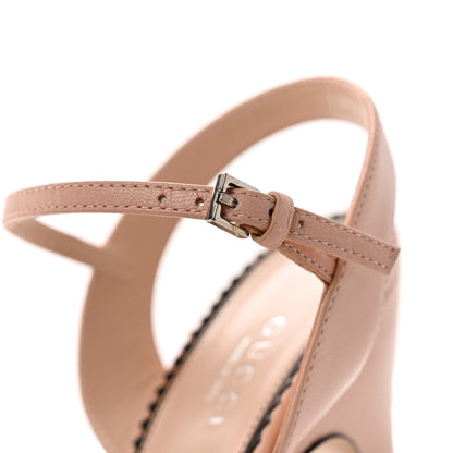 Gucci Malaga Kid Interlocking G Studs 155mm Platform Sandals 36.5 Perfect Pink 10 of 13