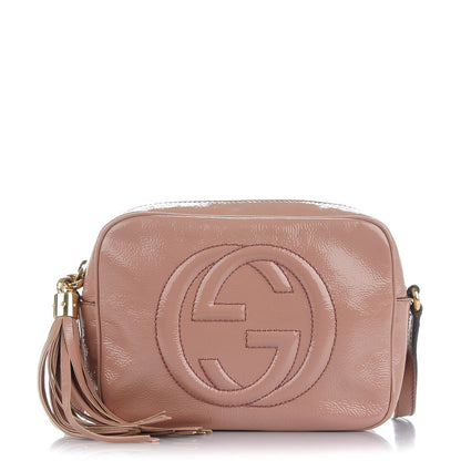 Gucci Vernice Naplack Small Soho Disco Bag Dark Cipria 1 of 7