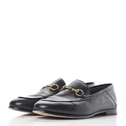 Gucci Lambskin Womens Brixton Horsebit Loafers 37 Black 3 of 16