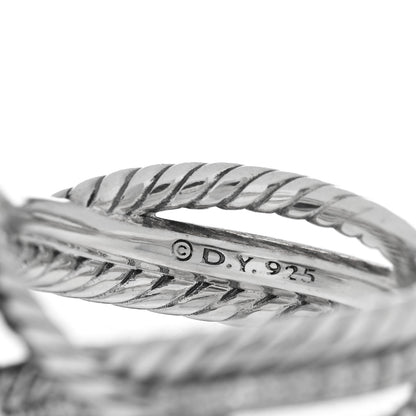 David Yurman Sterling Silver Diamond Black Onyx 15mm Cable Wrap Ring 50 5.25 4 of 4