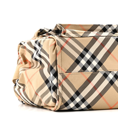 Burberry Nova Check Tote Diaper Bag Sand Beige 8 of 9