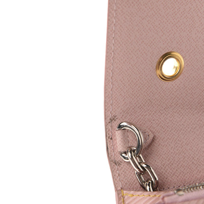 Louis Vuitton Epi Mechanical Flowers Twist Chain Wallet Rose Ballerine 9 of 16