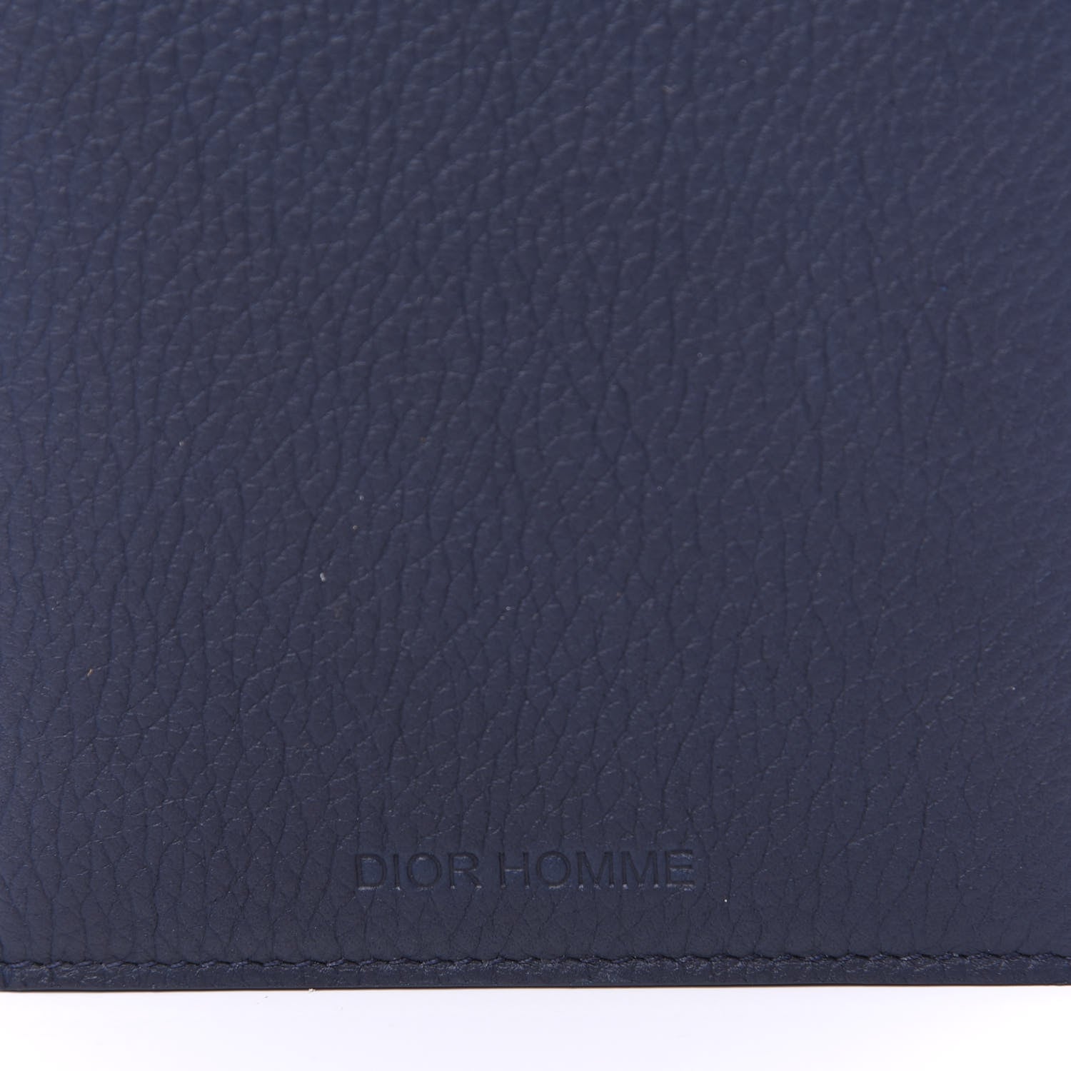 Christian Dior HOMME Grained Calfskin Passport Holder Navy Blue 9 of 9