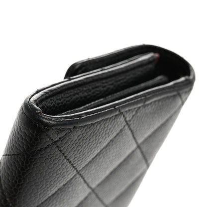 Chanel Caviar Quilted Large Gusset Flap Wallet Black 11 of 12