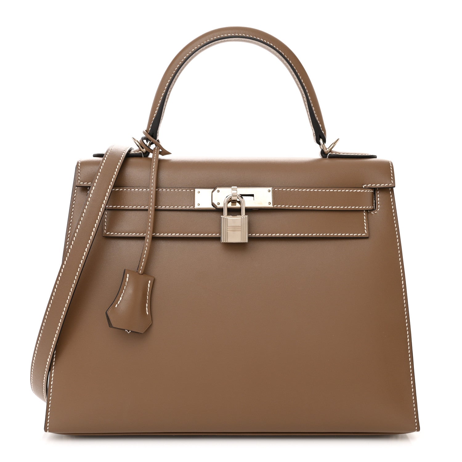 Hermes Tadelakt Kelly Sellier 28 Etoupe 1 of 11
