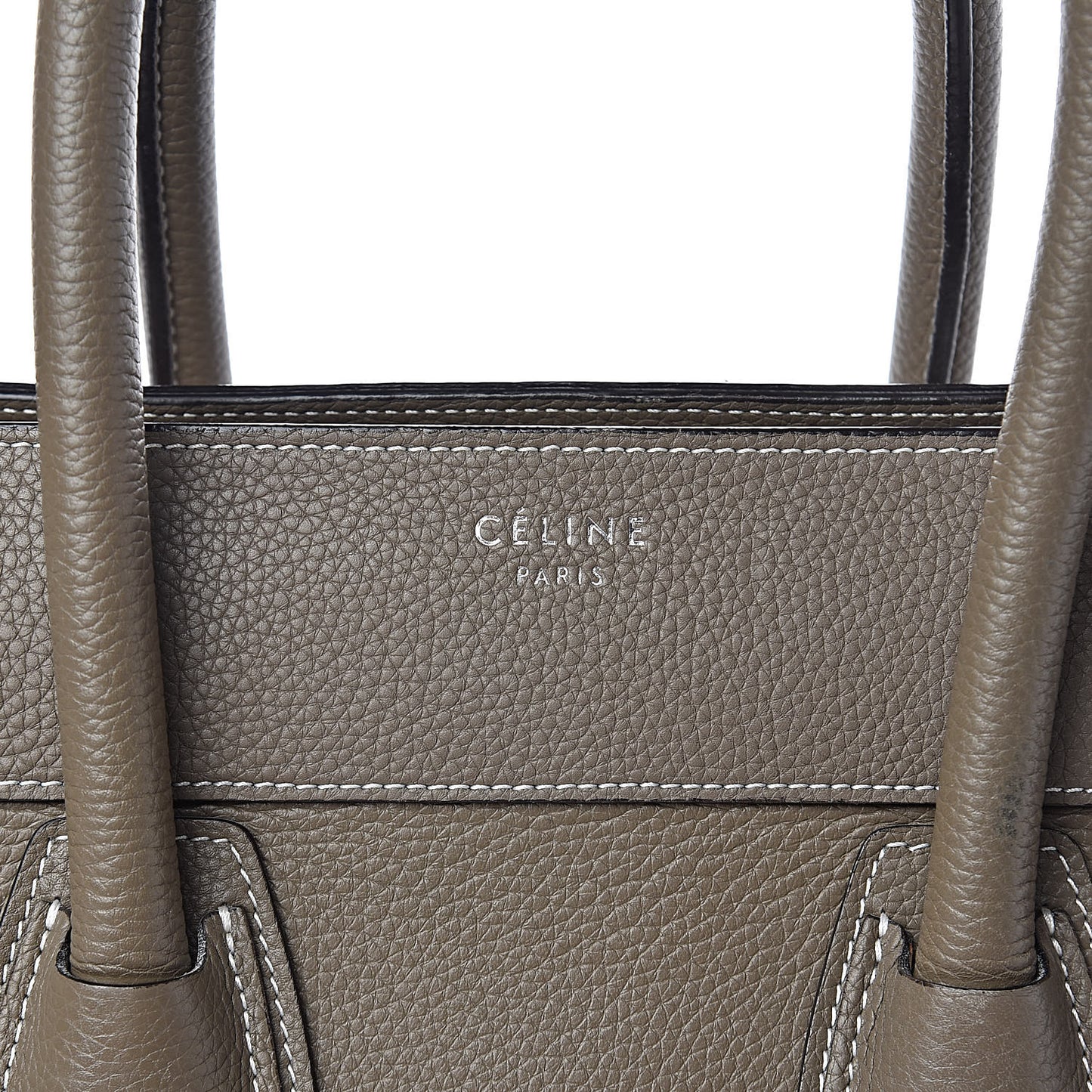 Drummed Calfskin Mini Luggage Souris
