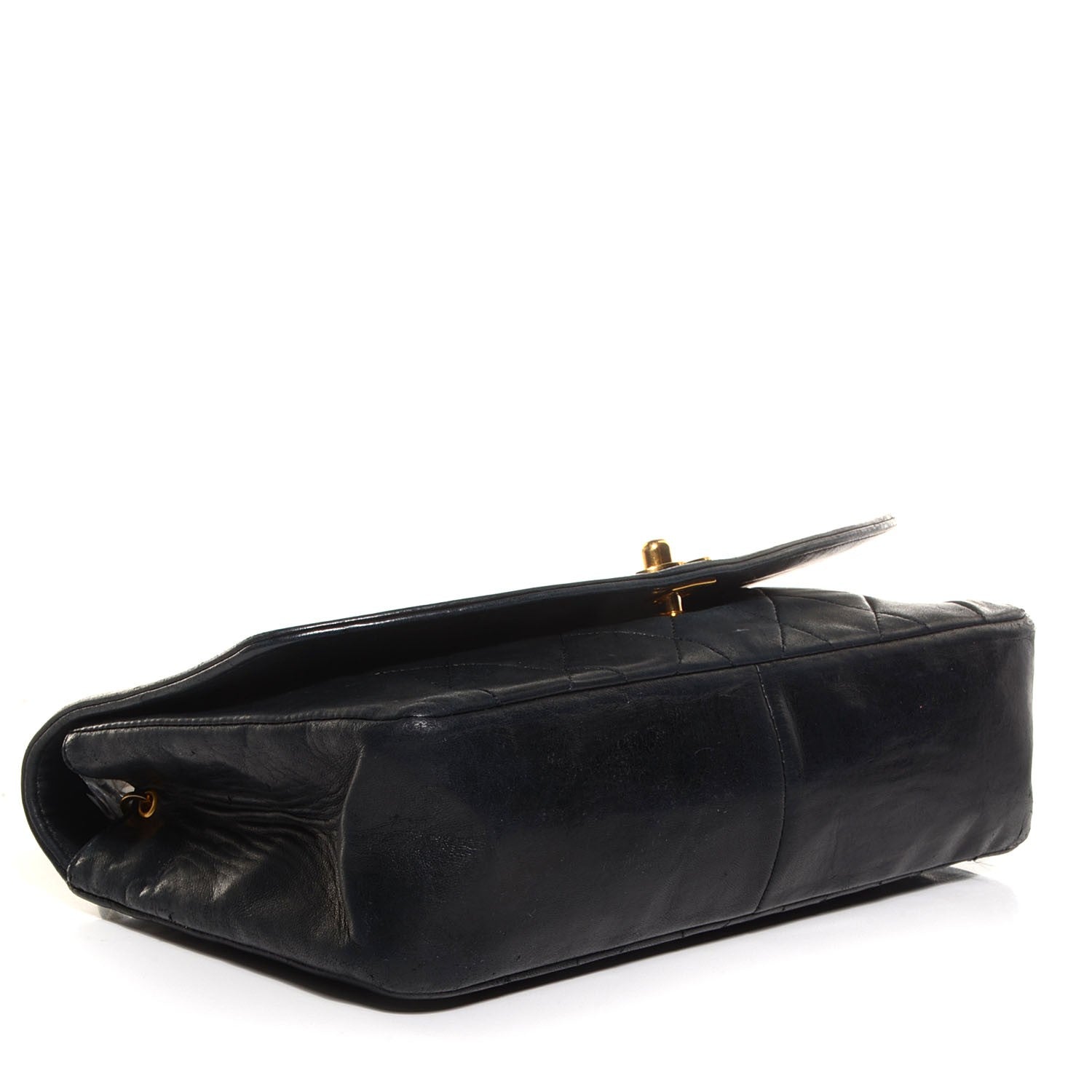 Chanel Lambskin Quilted Medium Single Flap Black 4 of 8