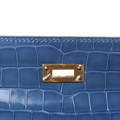 Hermes Shiny Alligator Kelly Pochette Mykonos 18 of 31