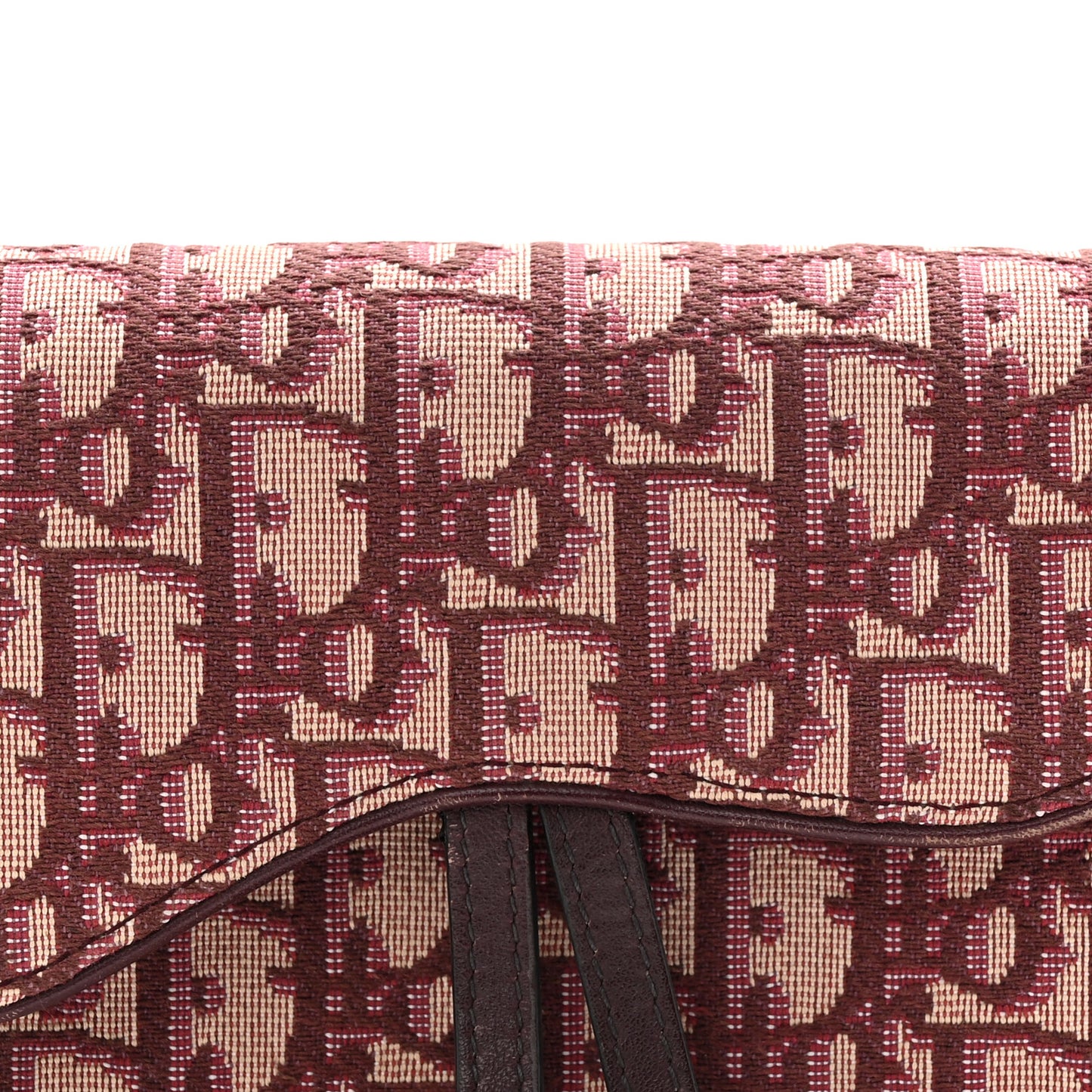 Oblique Saddle Belt Bag Bordeaux