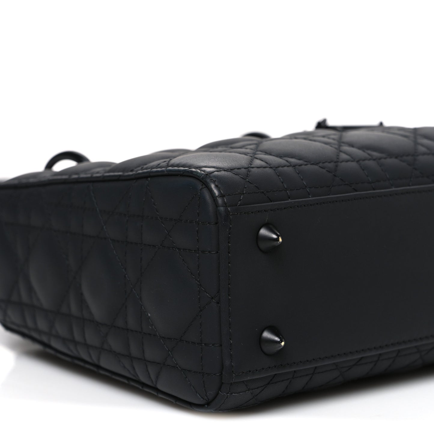 Ultra Matte Calfskin Cannage Small My ABCDior Lady Dior Black