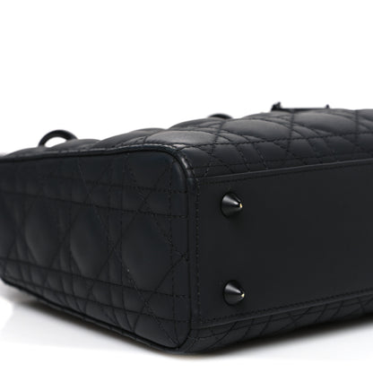 Christian Dior Ultra Matte Calfskin Cannage Small My ABCDior Lady Dior Black 9 of 10