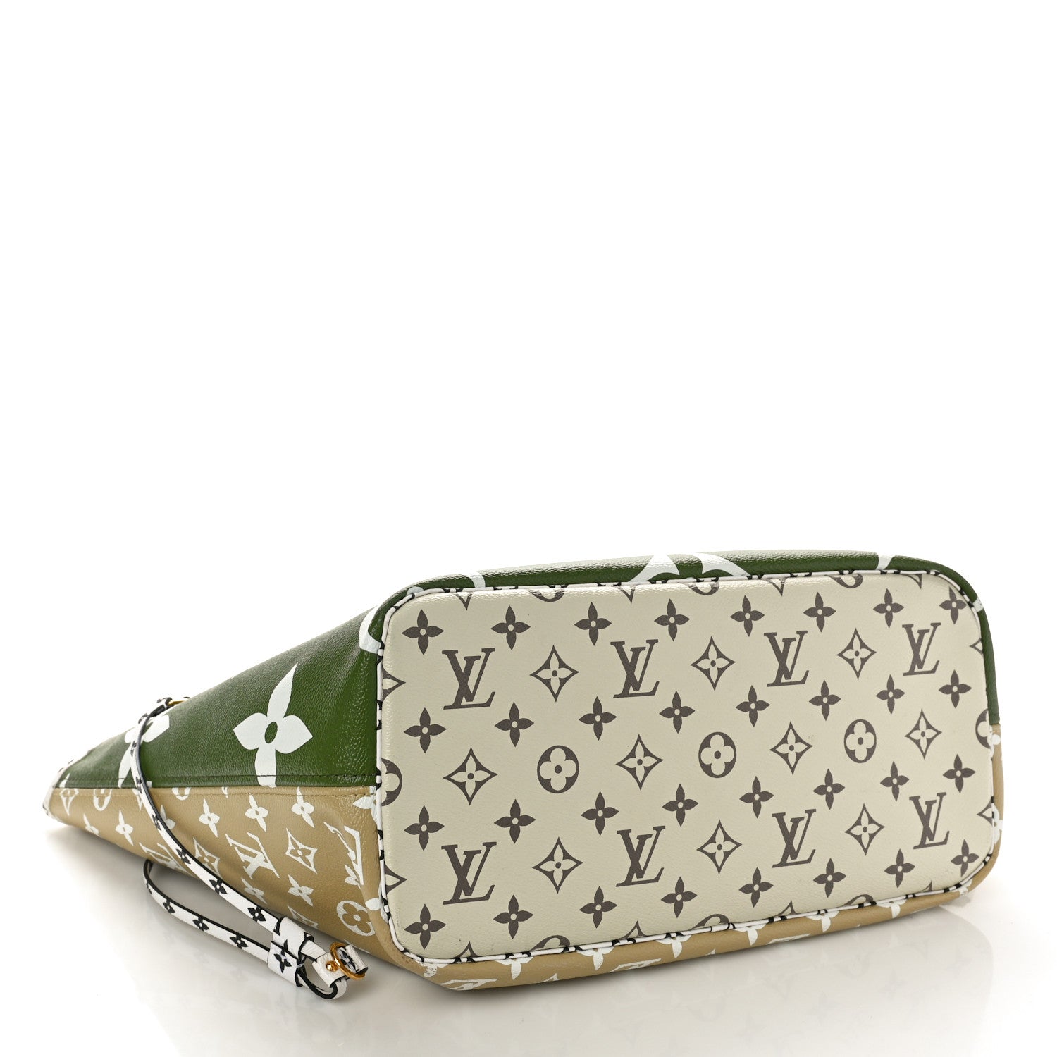 Louis Vuitton Monogram Giant Neverfull MM Kaki 5 of 11