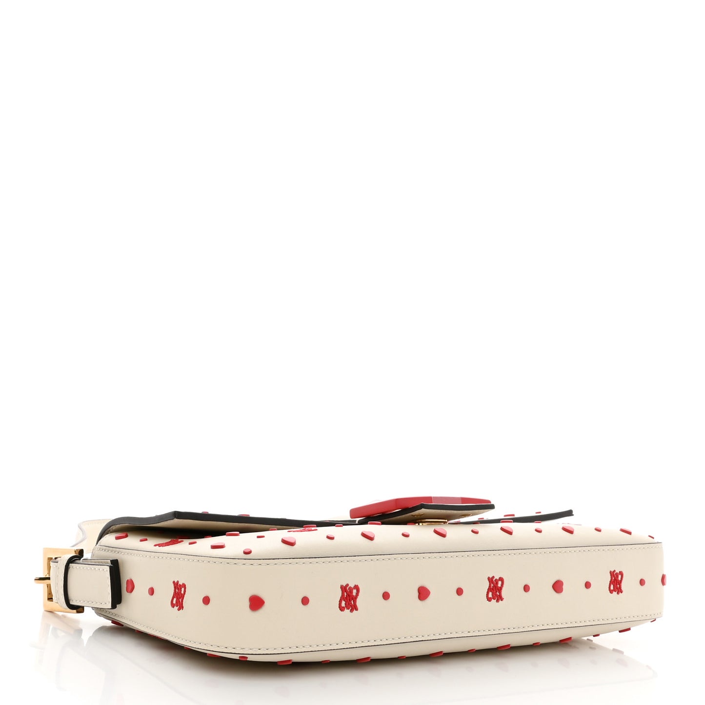 Vitello Burro Chinese Valentines Day Karligraphy Embroidered Baguette 1997 Pana Rosso Cardinale