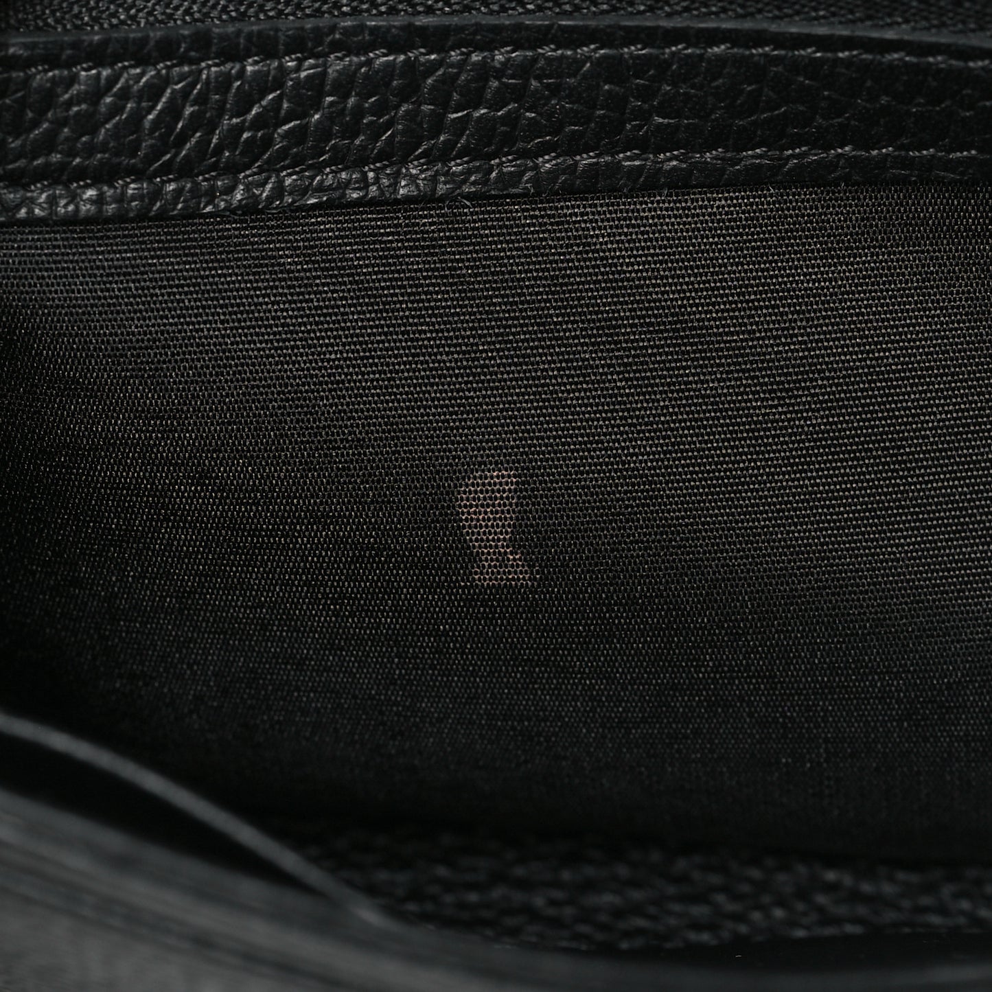 Grained Calfskin Studded Large Patricia Wallet On Chain Black