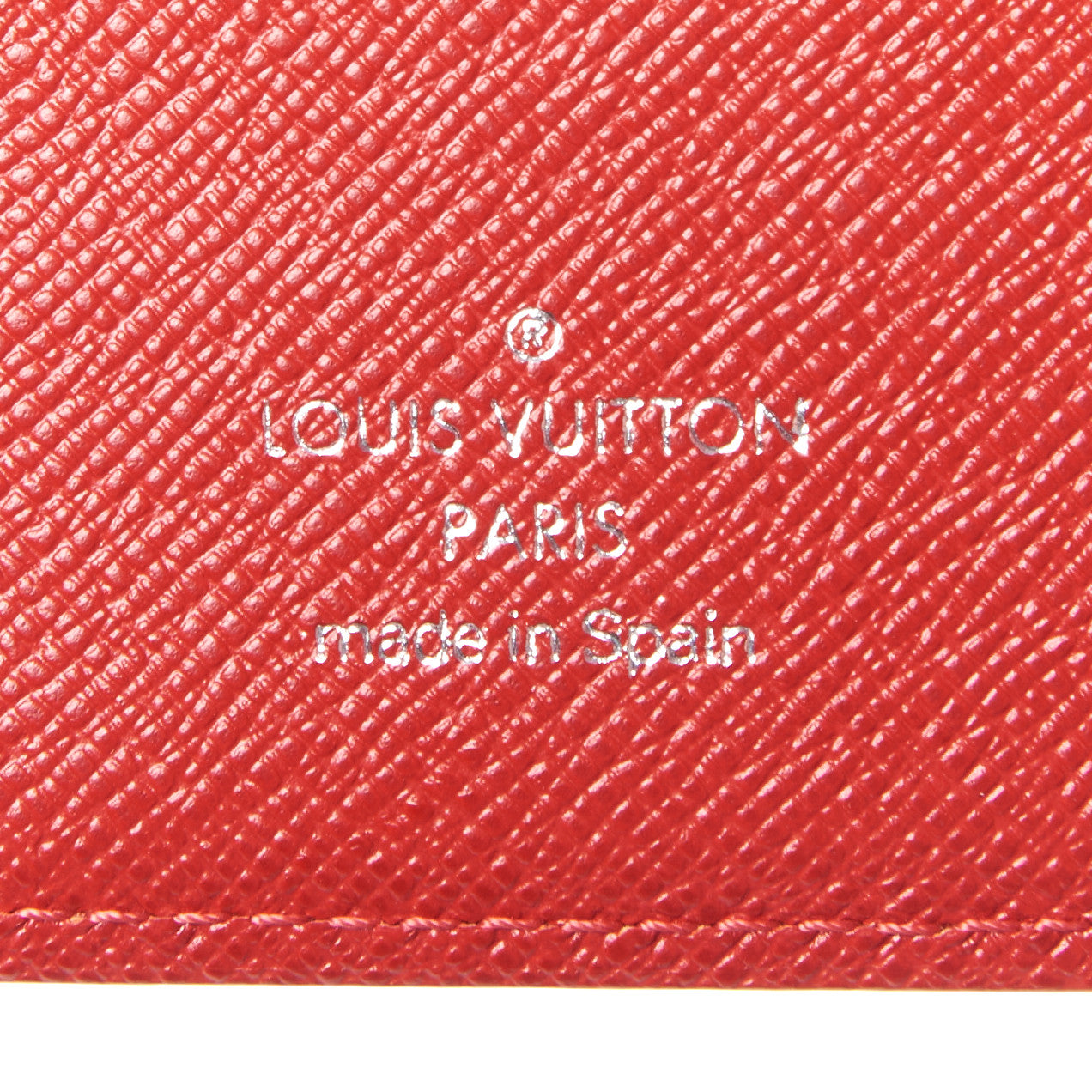 Epi Small Ring Agenda Cover Castillan Red