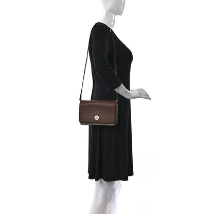 Burberry Grainy Calfskin Vintage Check Hampshire Crossbody Archive Beige Tan 2 of 8