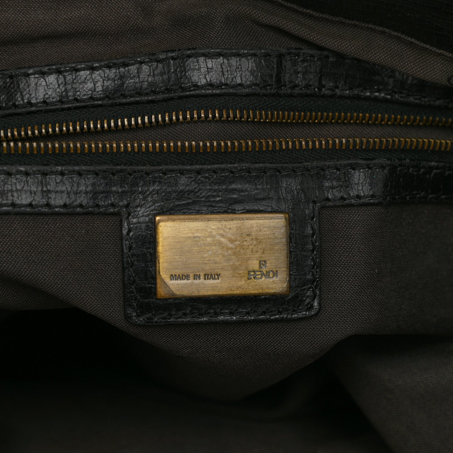 Fendi Distressed Lambskin Large Bag De Jour Tote Black 6 of 24