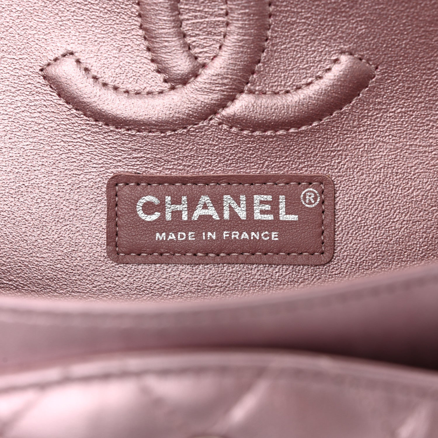 Chanel Metallic Calfskin Quilted Medium Double Flap Purple 6 of 11