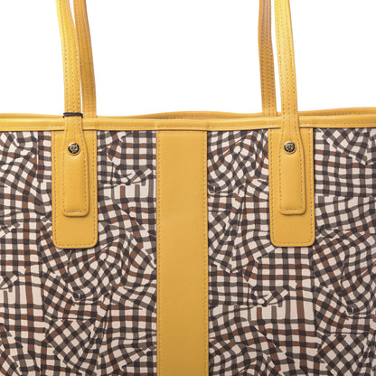 MCM Visetos Medium Liz Reversible Shopper Tote Cognac Yellow 14 of 16