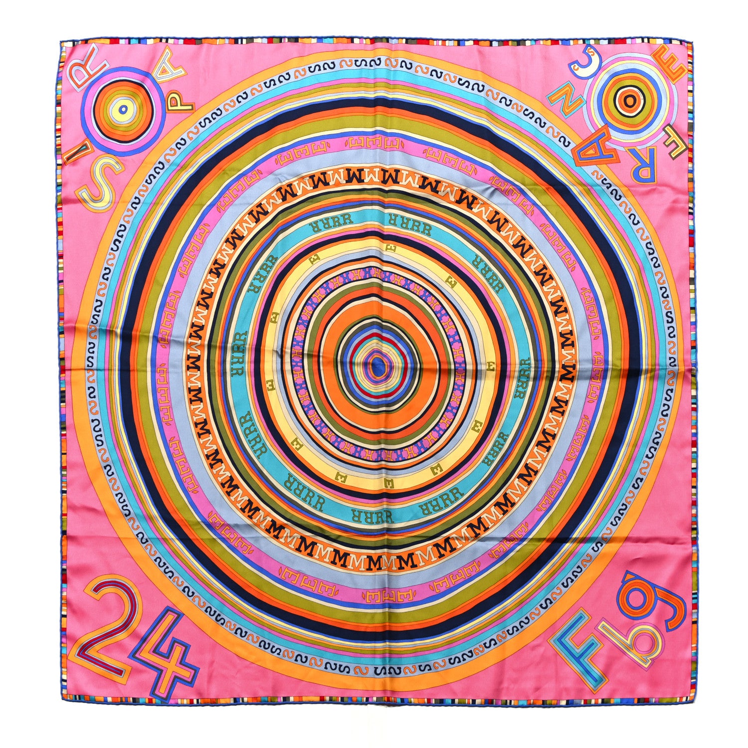 Hermes Silk Tohu Bohu Scarf 90 1 of 3