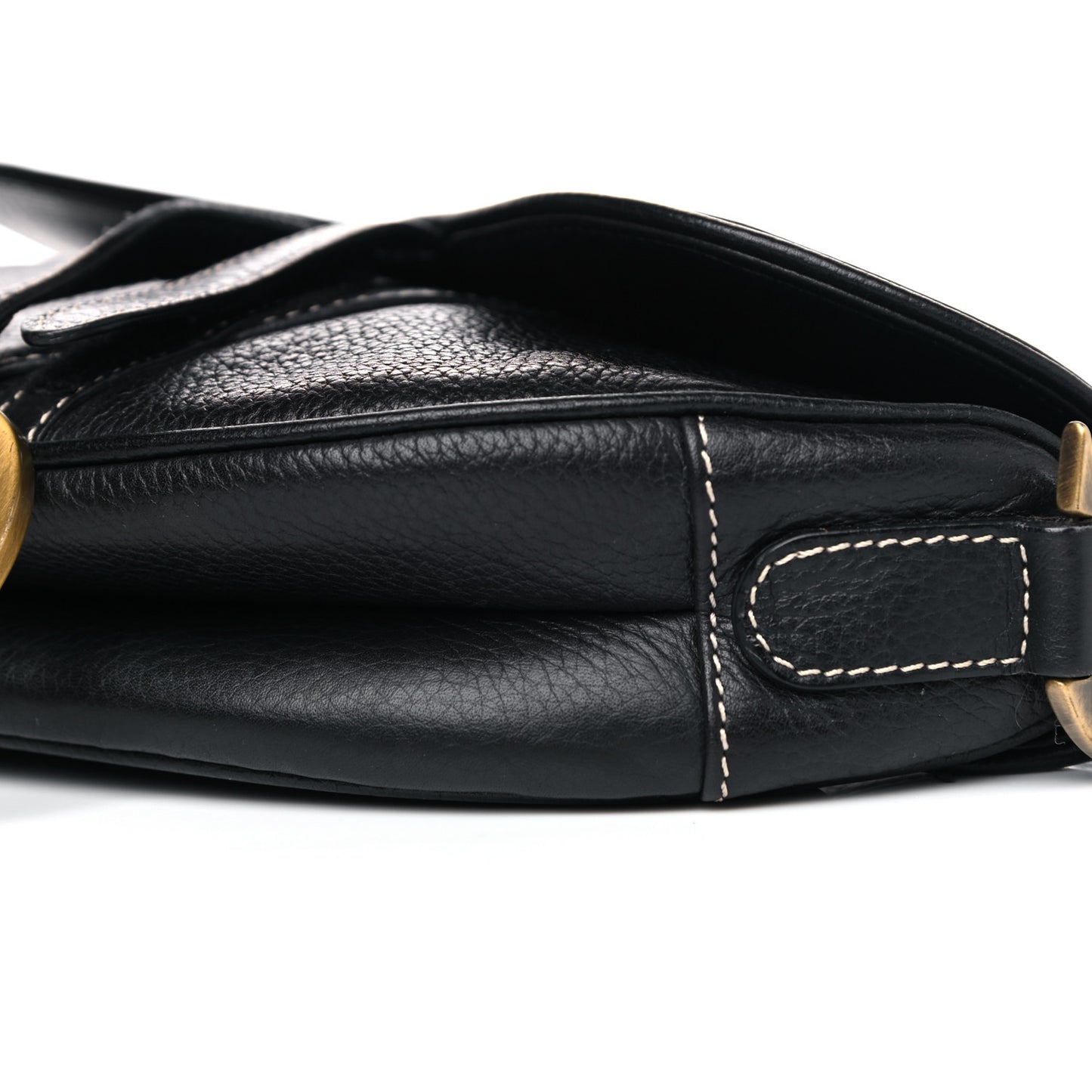 Calfskin Saddle Bag Black