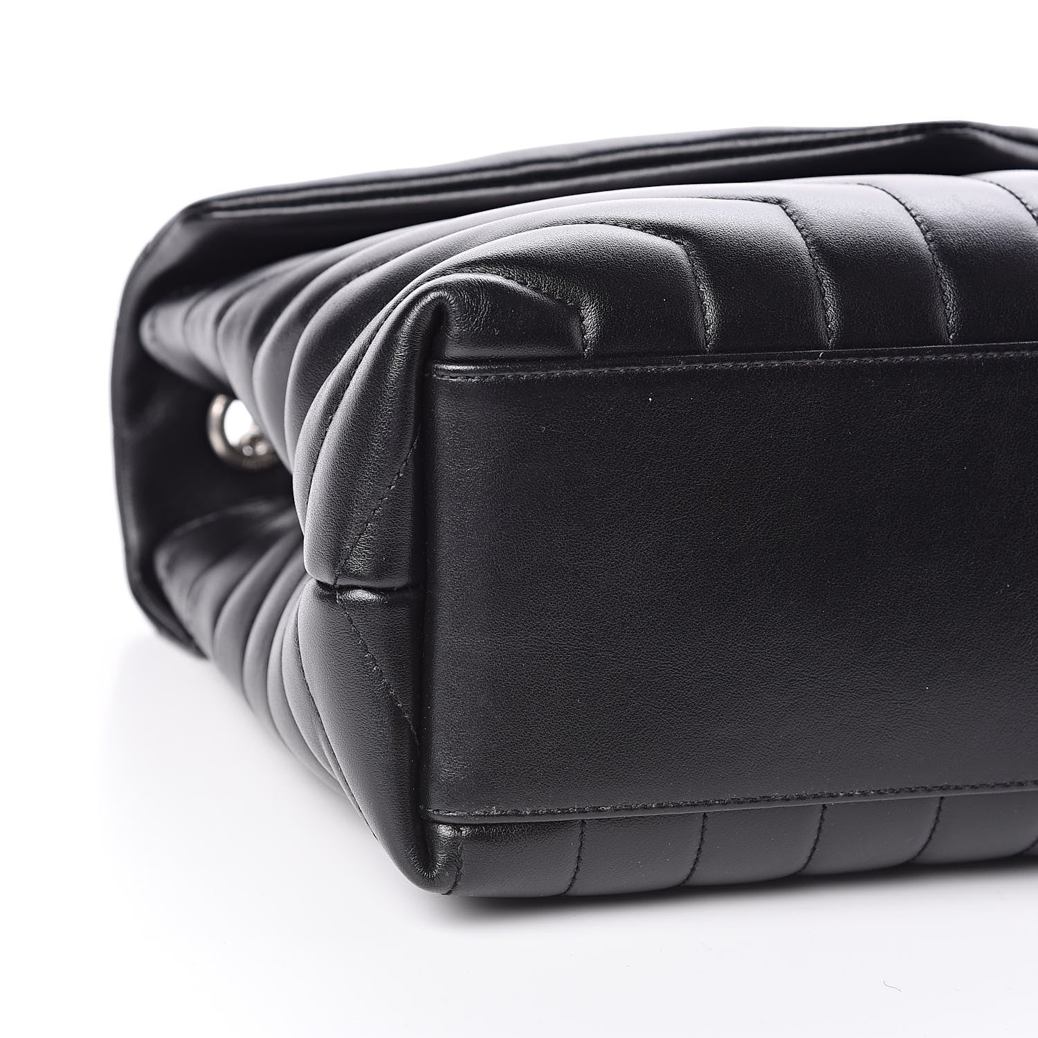 Saint Laurent Calfskin Y Quilted Monogram Medium Loulou Chain Satchel Black 8 of 10