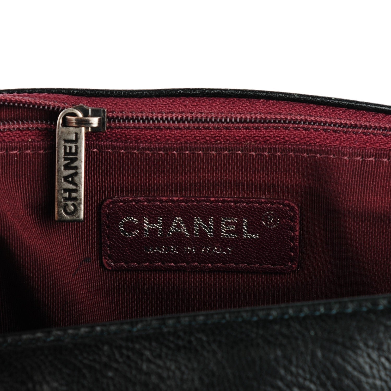 Chanel Goatskin Ombre Faded Quilted New Medium Boy Flap Dark Green 9 of 12