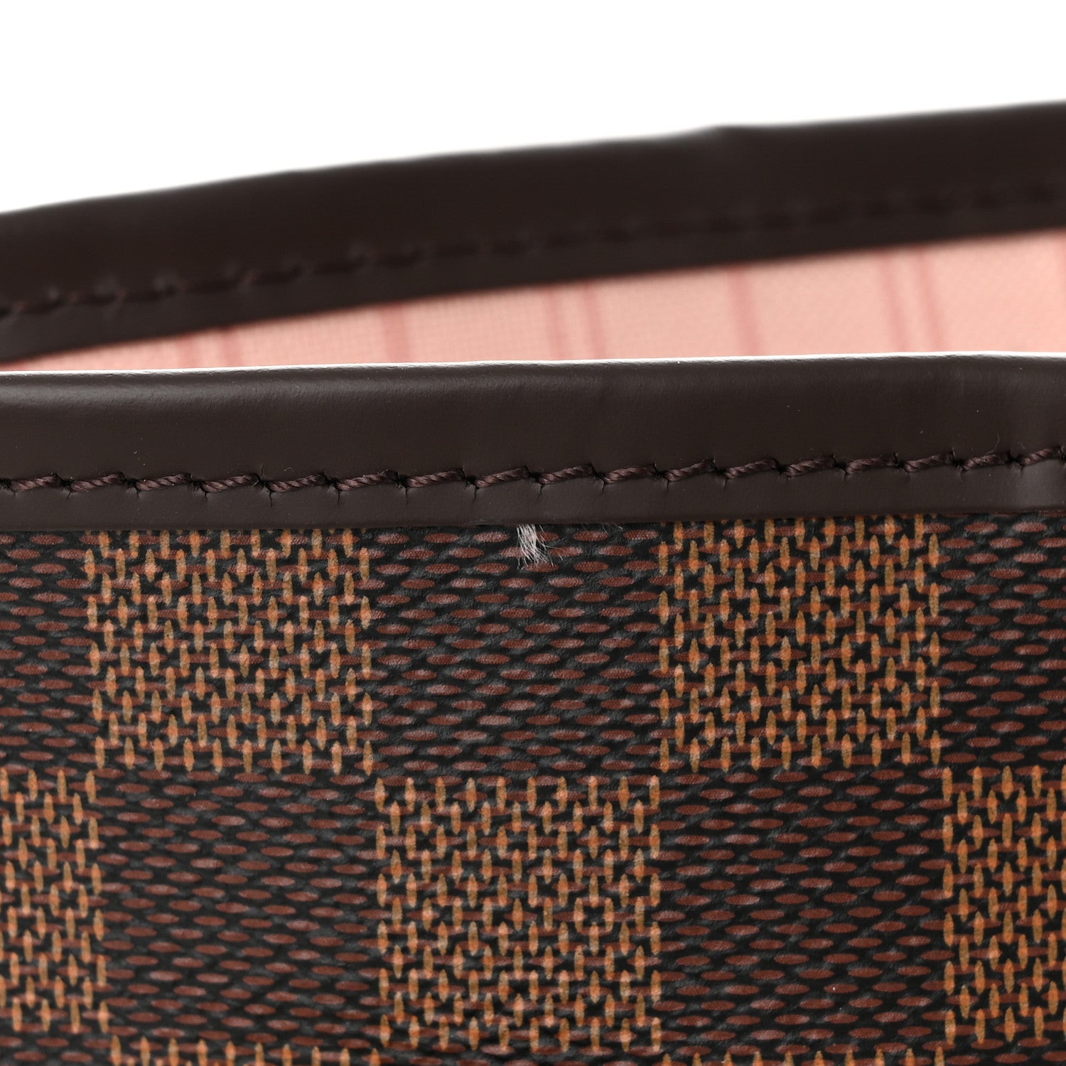 Louis Vuitton Damier Ebene Braided Neverfull MM Pink 11 of 11