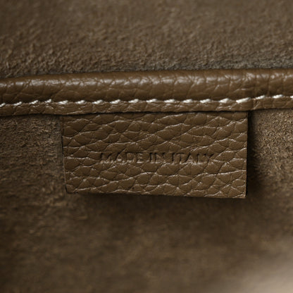 Celine Drummed Calfskin Nano Luggage Souris 7 of 11