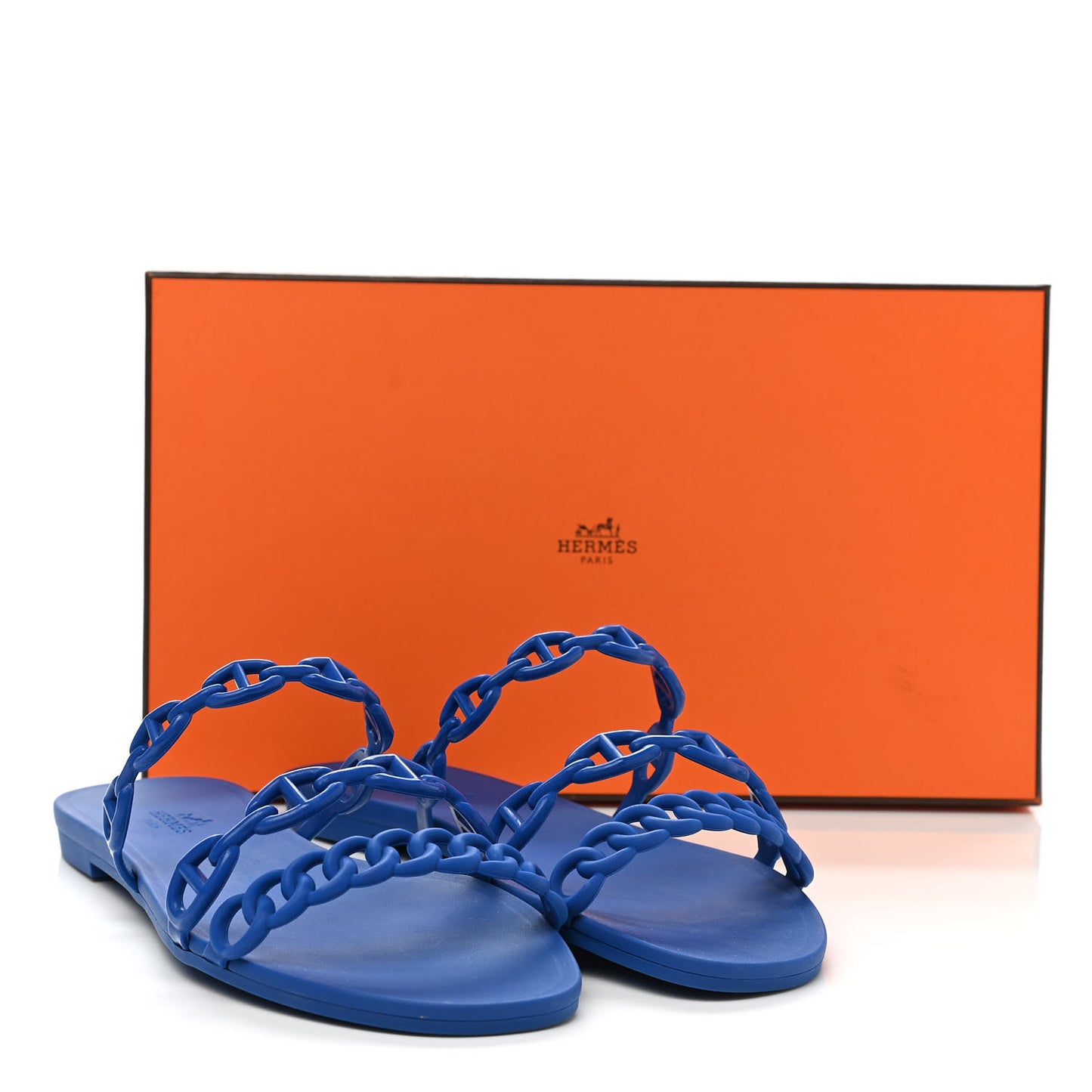 Rubber Chaine d'Ancre Rivage Sandals 37 Bleu Smalt