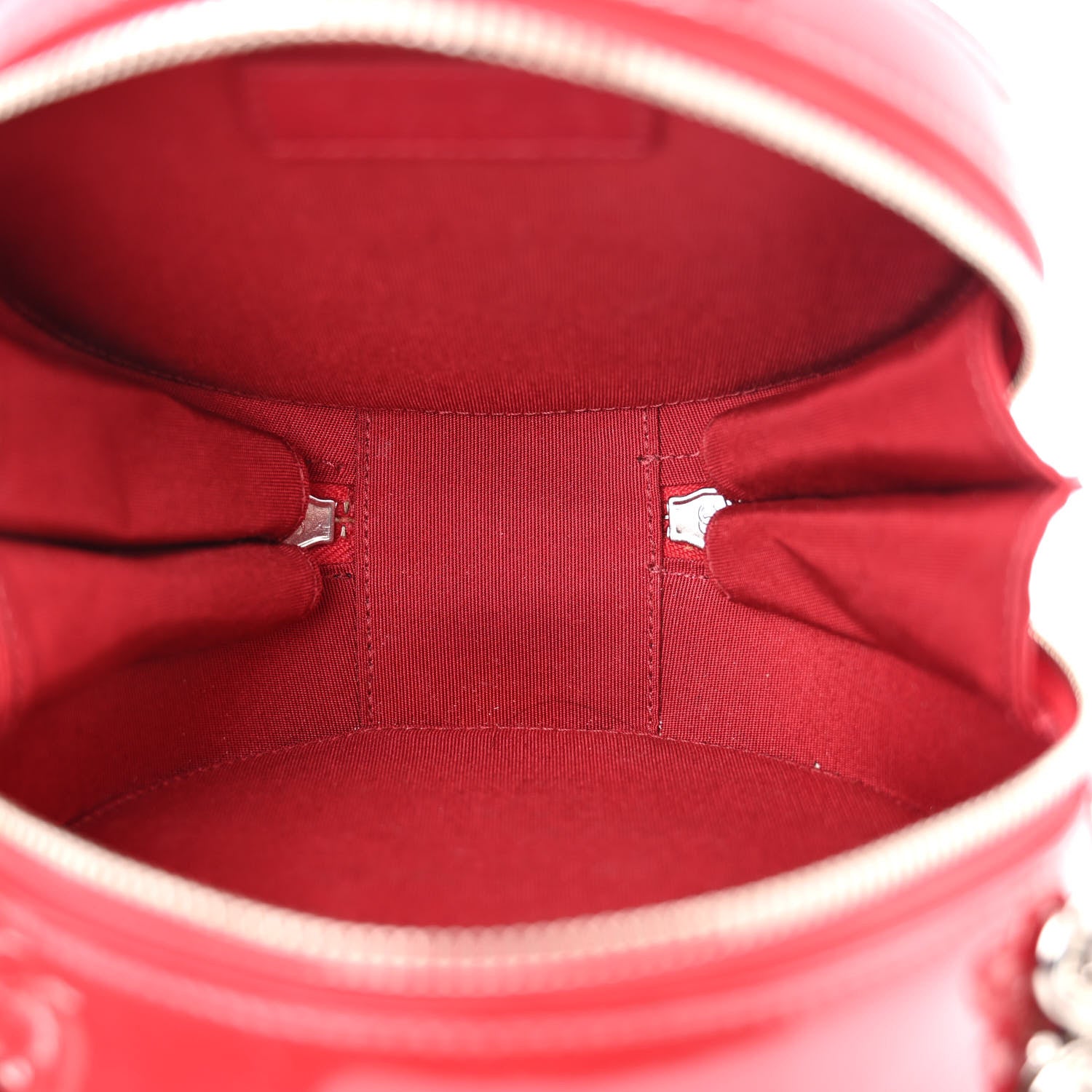 Chanel Patent Round As Earth Evening Bag Red 5 of 10