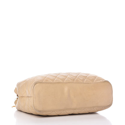 Chanel Lambskin Quilted Shoulder Bag Beige 4 of 12