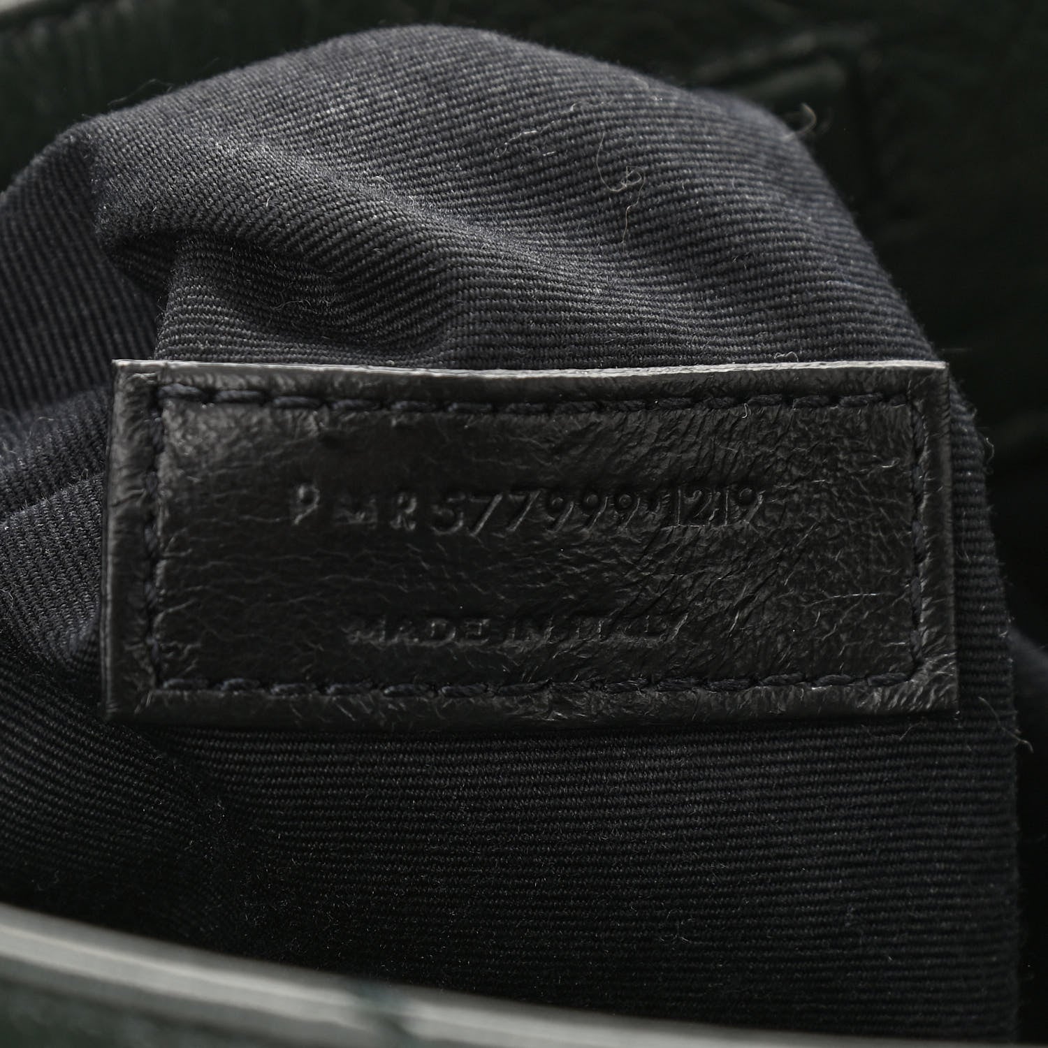 Saint Laurent Crinkled Calfskin Matelasse Monogram Medium Niki Shopper Tote New Vert Dark Green 7 of 10