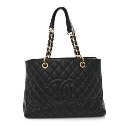 Chanel Caviar Quilted Grand Shopping Tote GST Black 1 of 14