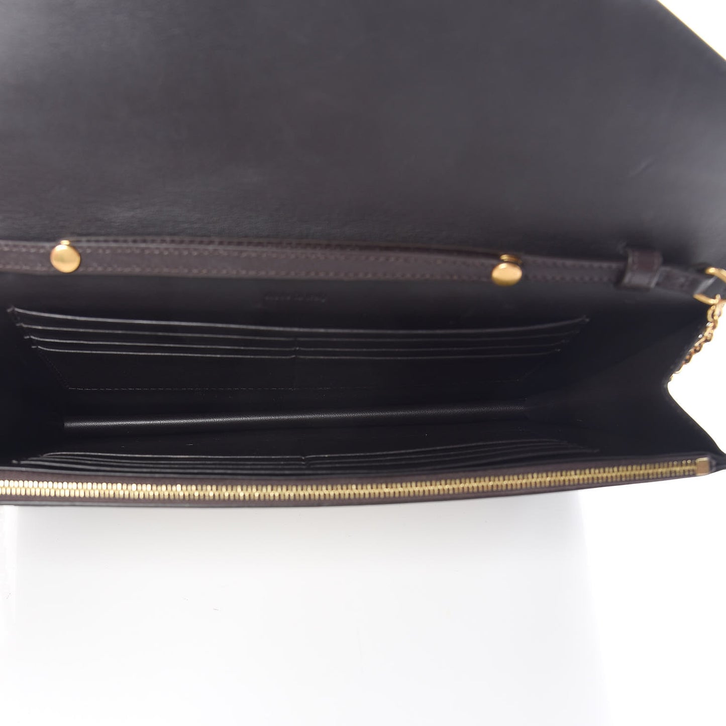 Cobra Shiny Calfskin Clutch On A Chain