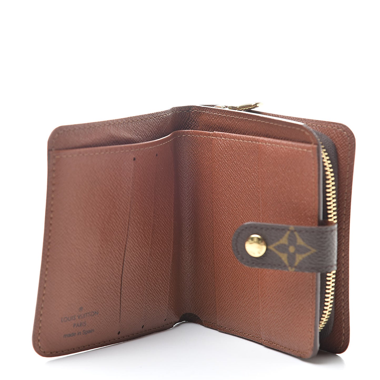 Monogram Compact Zippe Zipped Wallet