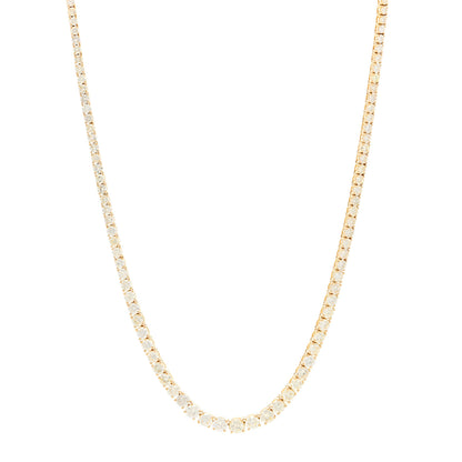 Parker & West by FASHIONPHILE 18K Yellow Gold Diamond 14.41ctw Tennis Necklace 1 of 5