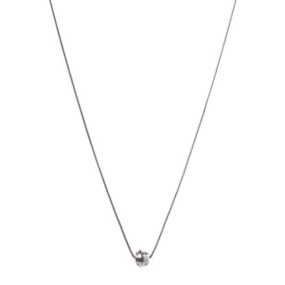 Tiffany 18K White Gold Diamond Streamerica Barrel Necklace 1 of 7