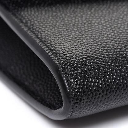 Saint Laurent Grain De Poudre Uptown Chain Wallet Black 8 of 9