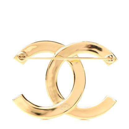 Chanel Metal Paris Button CC Large Brooch Gold 4 of 6