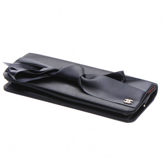 Chanel Satin Bow Clutch Black 4 of 8
