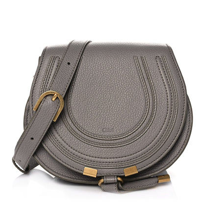 Chloe Calfskin Mini Marcie Round Crossbody Bag Cashmere Grey 1 of 11