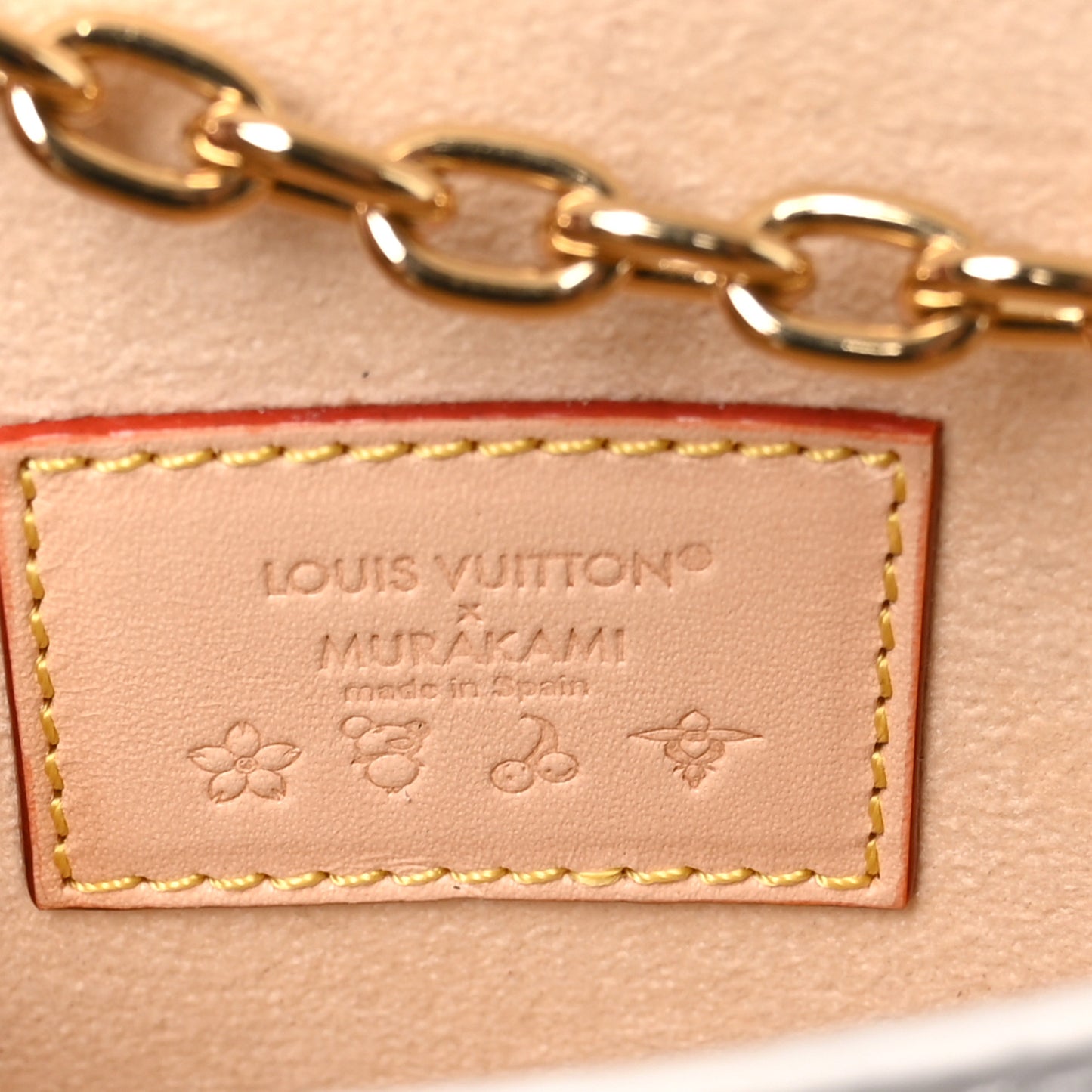LV X TM Monogram Multicolor Pouch Metis Belt White