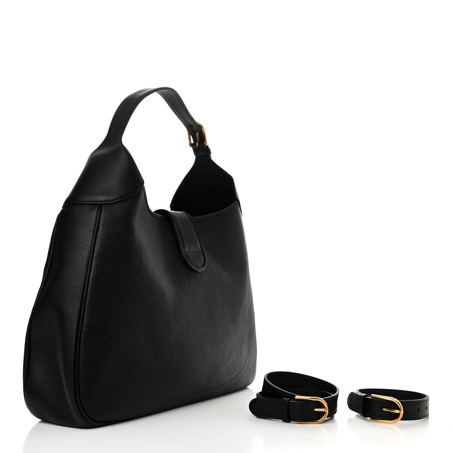 Gucci Goatskin Large Aphrodite Shoulder Bag Black 3 of 10