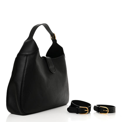 Gucci Goatskin Large Aphrodite Shoulder Bag Black 3 of 10