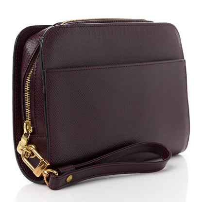 Louis Vuitton LOUIS VUITTON Taiga Baikal Pochette Acajou 3 of 13