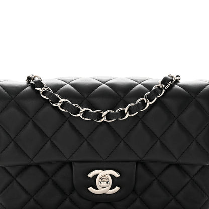 Chanel Lambskin Quilted Mini Rectangular Flap Black 8 of 16