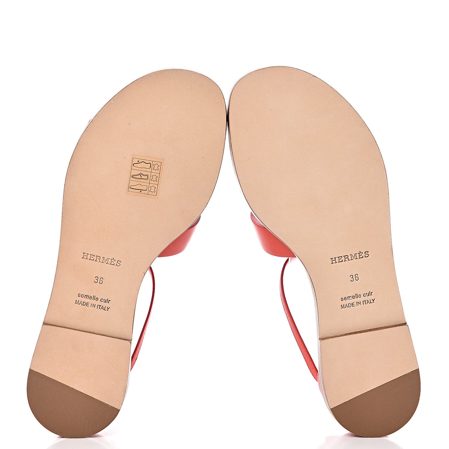 Calfskin Santorini Sandals 36 Pavot