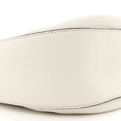 Prada Vitello Phenix Zippered Messenger Hobo White 9 of 10