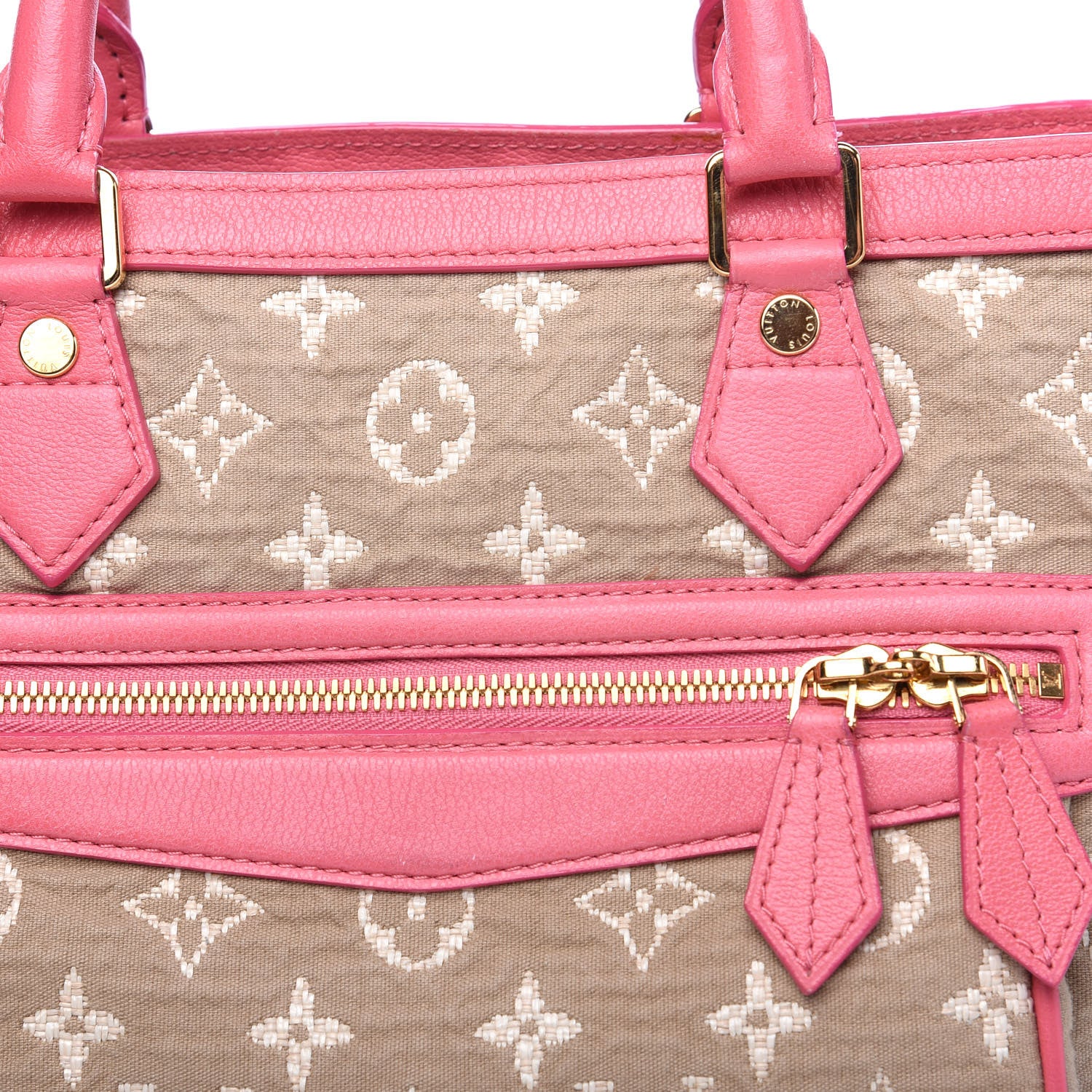 Louis Vuitton Monogram Sabbia Cabas MM Rose 9 of 9